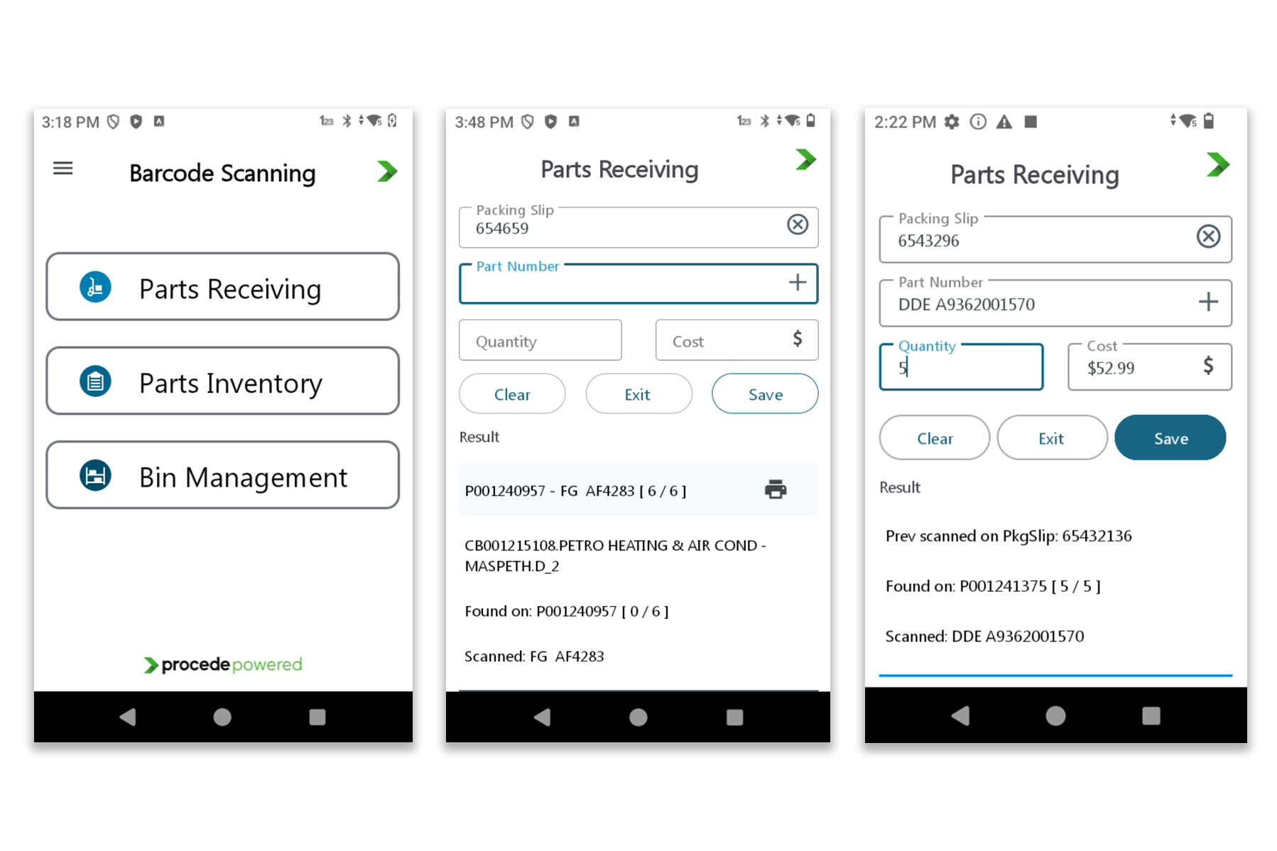 parts inventory management
