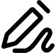 Document Sign Icon Black