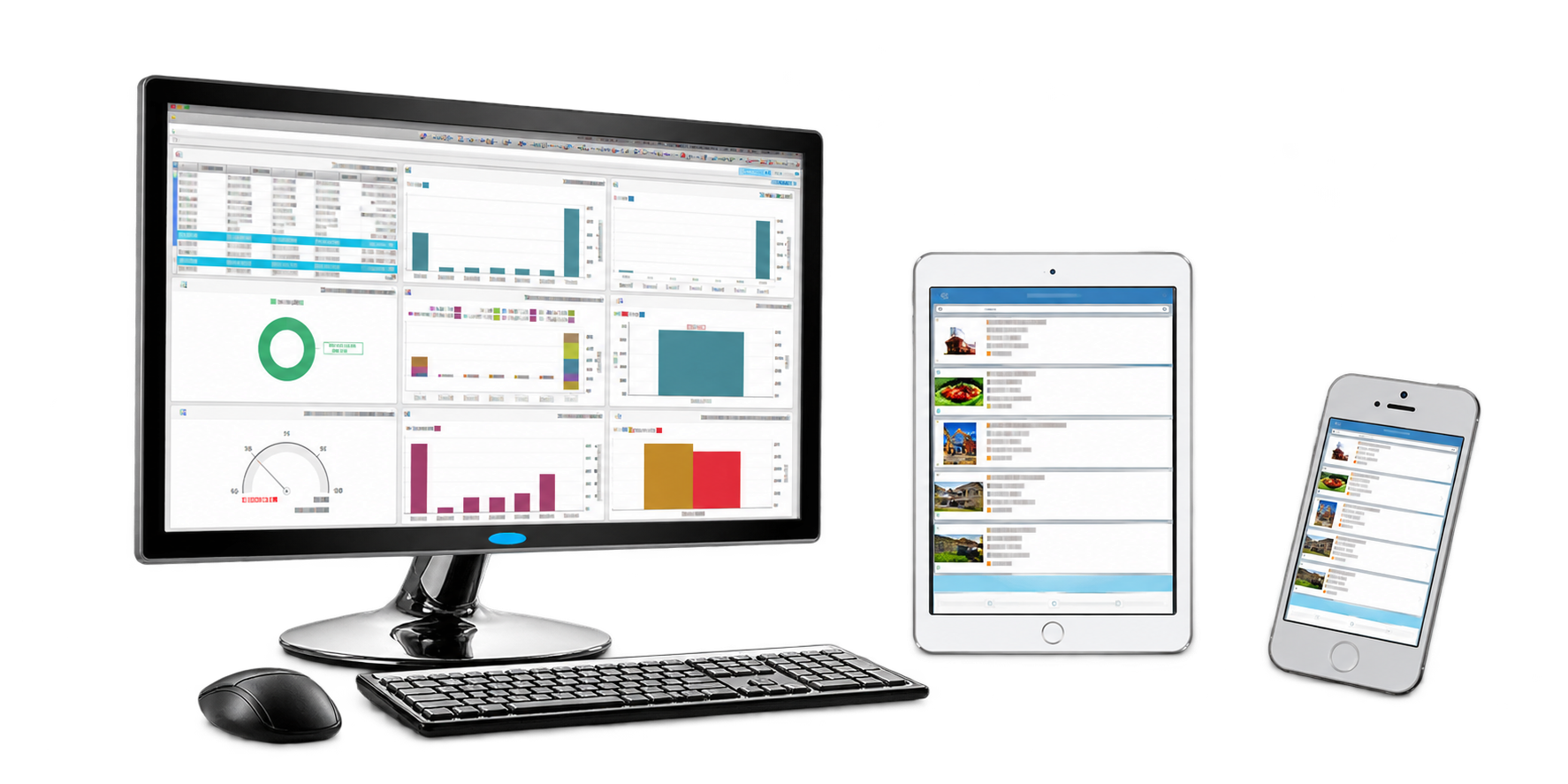 Desktop, tablet, and smartphone lineup